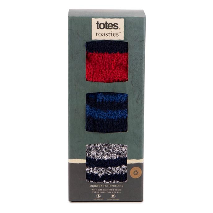 totes toasties® Mens Super Soft Cosy Socks (Triple Pack) Navy Mix Extra Image 8